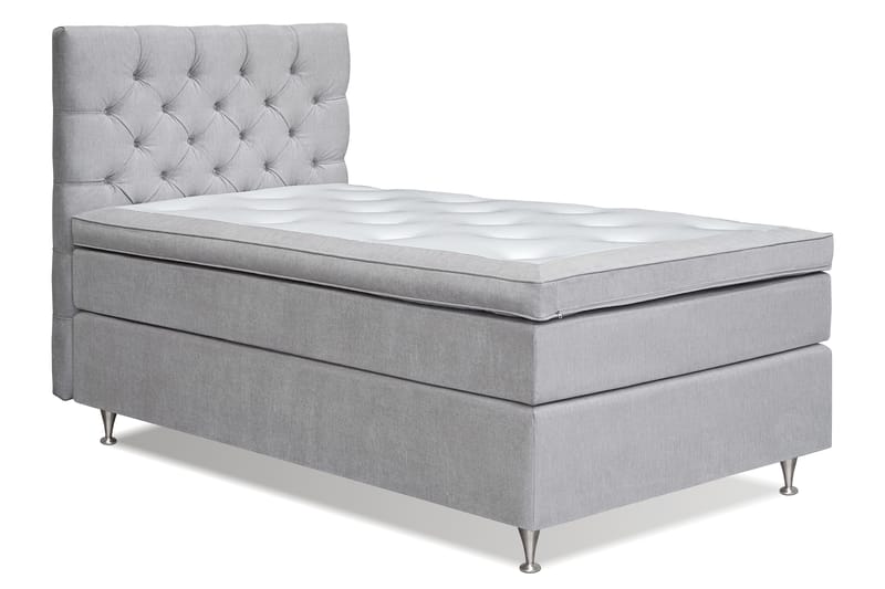 Sängpaket Paraiso Kontinentalsäng Medium - 140x200 cm Ljusgrå (+Fler val) - Kontinentalsäng - Komplett sängpaket
