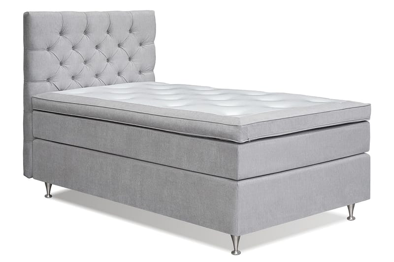 Sängpaket Paraiso Kontinentalsäng Medium - 105x200 cm Ljusgrå (+Fler val) - Kontinentalsäng - Komplett sängpaket
