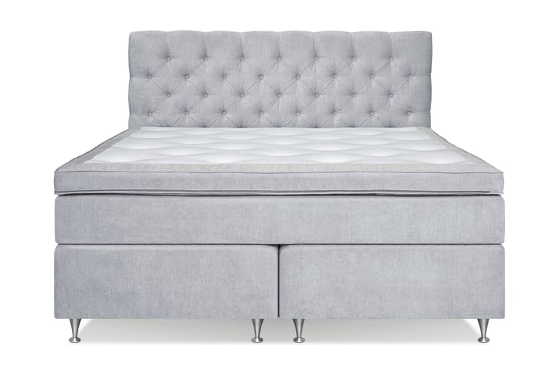 Sängpaket Paraiso Kontinentalsäng Fast - 160x200 cm Ljusgrå (+Fler val) - Kontinentalsäng - Komplett sängpaket
