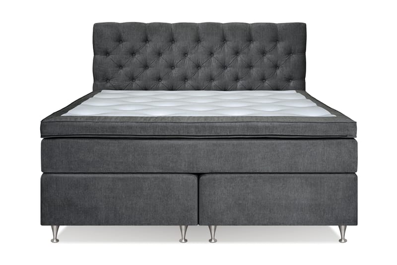 Sängpaket Paraiso Kontinentalsäng Fast - 180x200 cm Mörkgrå (+Fler val) - Komplett sängpaket - Kontinentalsäng