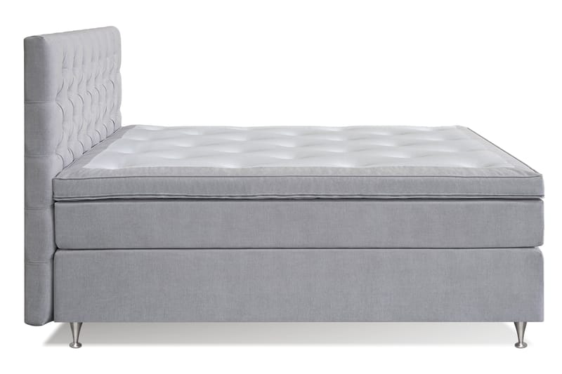 Sängpaket Paraiso Kontinentalsäng Fast/Medium + Madrasskydd - 160x200 cm Ljusgrå (+Fler val) - Möbler - Säng - Kontinentalsäng