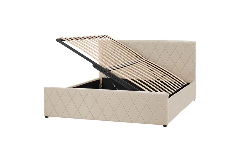 Sängram & Sängstomme Säng med förvaring Rochefort Beige 160x200