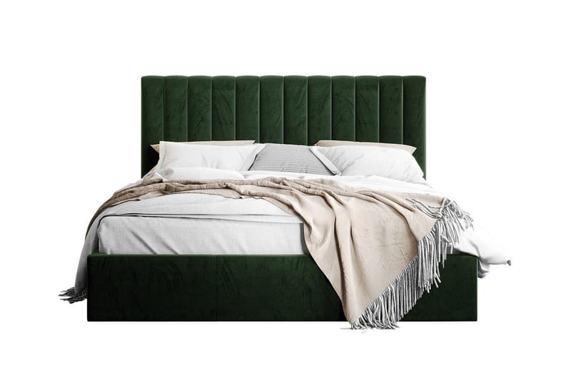 Sängram Derry 160x200 cm - Grön - Sängram & sängstomme