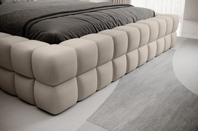 Sängram Dizzle 140x200 cm - Beige - Möbler - Säng - Sängram & sängstomme