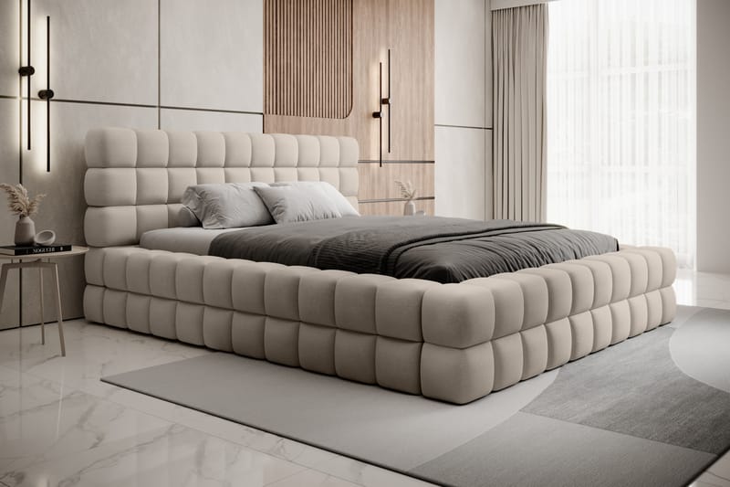 Sängram Dizzle 140x200 cm - Beige - Möbler - Säng - Sängram & sängstomme