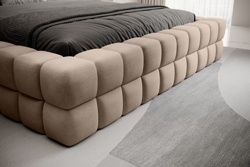 Sängram Dizzle 140x200 cm - Beige - Möbler - Säng - Sängram & sängstomme