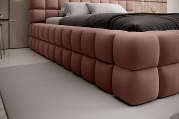 Sängram Dizzle 140x200 cm - Rosa - Möbler - Säng - Sängram & sängstomme