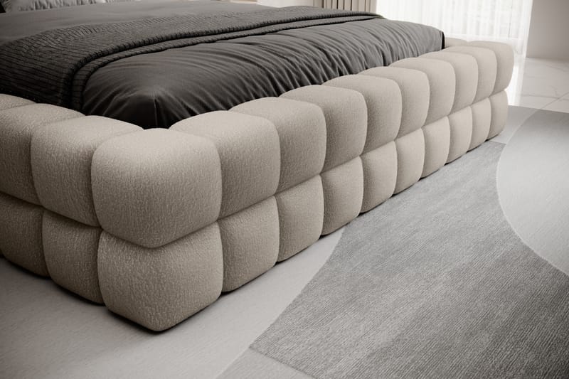 Sängram Dizzle 160x200 cm - Beige - Möbler - Säng - Sängram & sängstomme