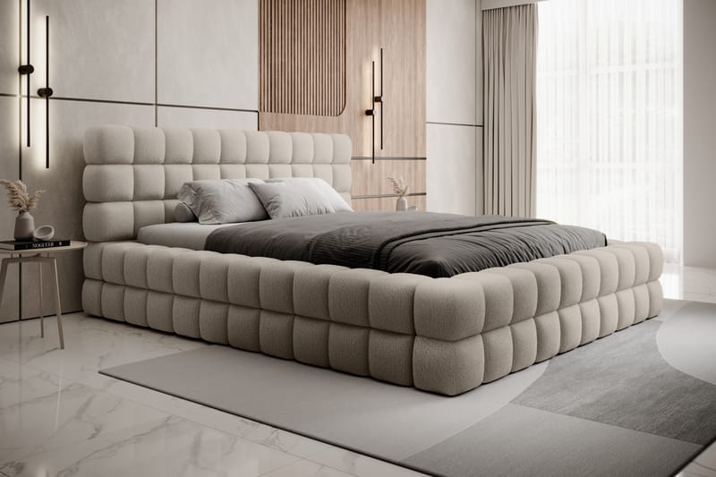 Sängram Dizzle 160x200 cm - Beige - Möbler - Säng - Sängram & sängstomme