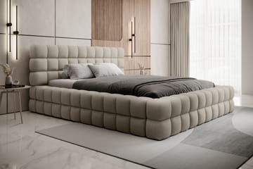 Sängram Dizzle 160x200 cm - Beige - Möbler - Säng - Sängram & sängstomme