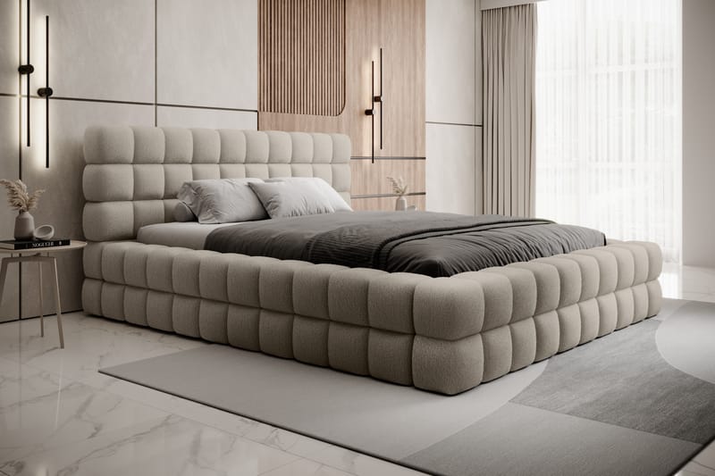 Sängram Dizzle 160x200 cm - Beige - Möbler - Säng - Sängram & sängstomme