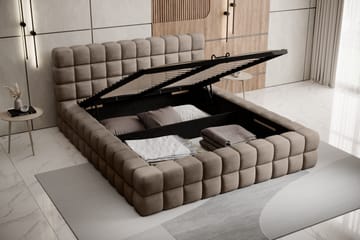 Sängram Dizzle 180x200 cm - Mörkbeige - Möbler - Säng - Sängram & sängstomme