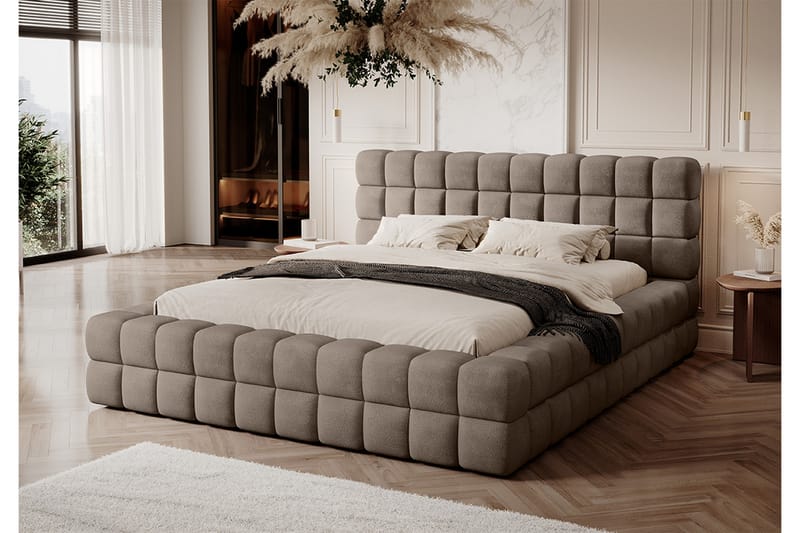 Sängram Dizzle 180x200 cm - Mörkbeige - Möbler - Säng - Sängram & sängstomme