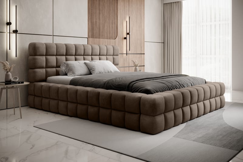 Sängram Dizzle 180x200 cm - Mörkbeige - Möbler - Säng - Sängram & sängstomme