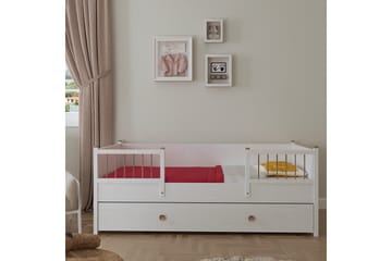 Sängram Elspet 90x200 cm - Vit - Möbler - Säng - Sängram & sängstomme