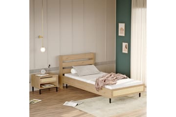 Sängram Erhan 205,6x205 cm - Brun - Möbler - Säng - Sängram & sängstomme