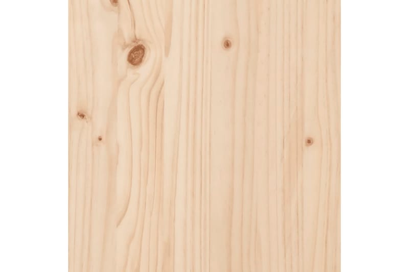Sängram massivt trä 135x190 cm dubbel - Brun - Sängram & sängstomme