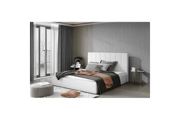 Sängram med stoppning Eltap Audrey i trä - Soft 17, Vit, 180x200 cm - Möbler - Säng - Sängram & sängstomme