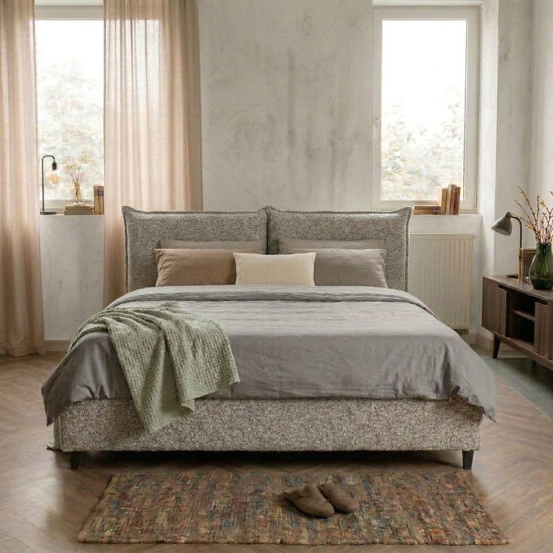Sängram Rynorin 160x200 cm med Lyftförvaring - ljus gråbeige - Möbler - Säng - Sängram & sängstomme