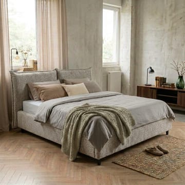 Sängram Rynorin 160x200 cm med Lyftförvaring - ljus gråbeige - Möbler - Säng - Sängram & sängstomme