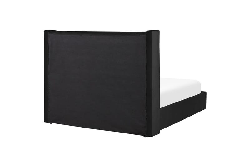 Sängram Säng med förvaring Lubbon Black||Silver 180x200 - Möbler - Säng - Säng med förvaring