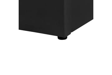 Sängram Säng med förvaring Lubbon Black||Silver 180x200 - Möbler - Säng - Säng med förvaring