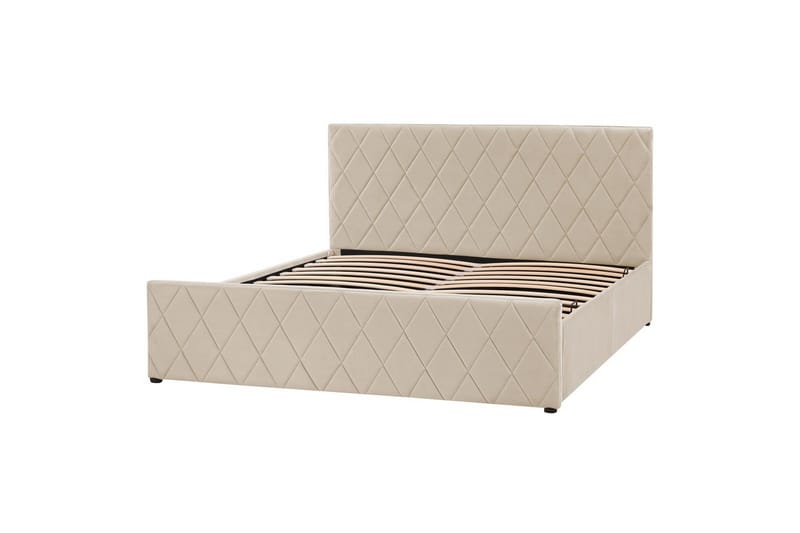 Sängram Säng med förvaring Rochefort Beige 160x200 - Möbler - Säng - Säng med förvaring