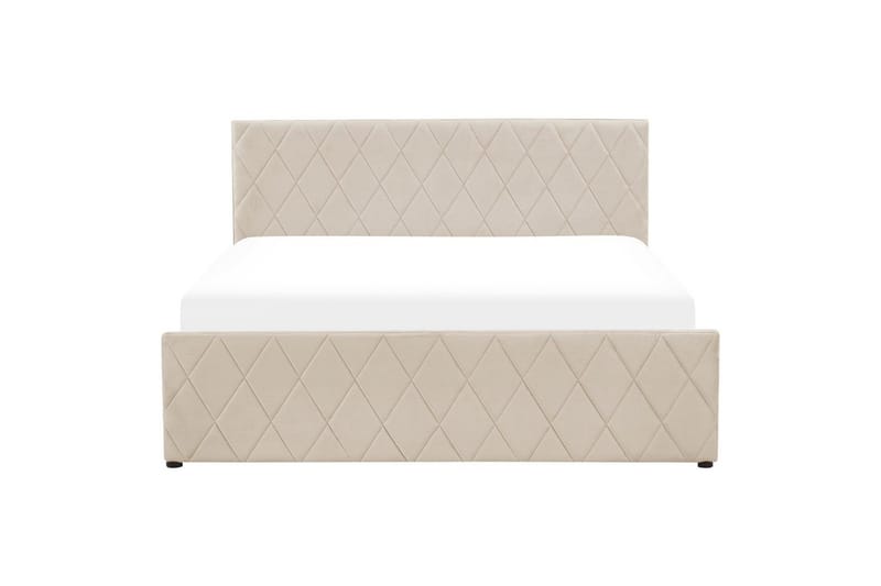 Sängram Säng med förvaring Rochefort Beige 160x200 - Möbler - Säng - Säng med förvaring