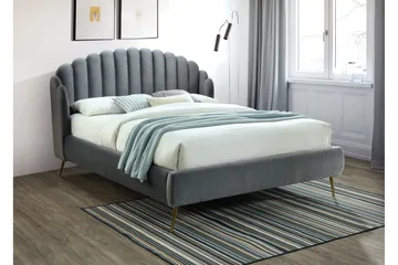 Acalabria Sängram 180x200 cm - Grå/Guld - Möbler - Säng - Sängram & sängstomme