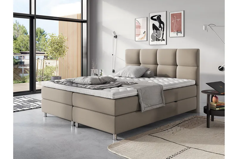 Adrianah Säng 120x200 cm - Beige - Möbler - Säng - Sängram & sängstomme