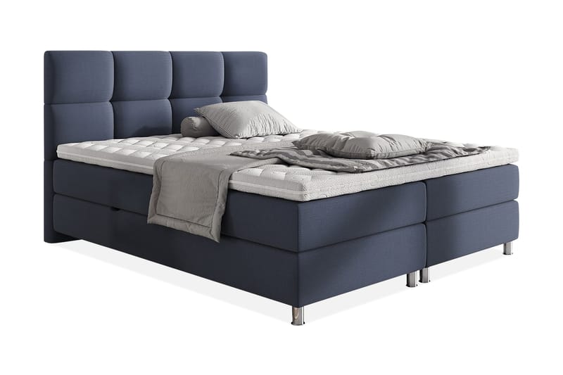 Adrianah Säng 200x200 cm, Blå/Grå/Vit