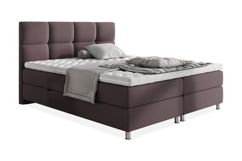 Adrianah Säng 200x200 cm - Grå/Vit - Möbler - Säng - Sängram & sängstomme