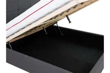 Allatessa Sängram 180x200 cmLED-belysning - Grå - Möbler - Säng - Sängram & sängstomme