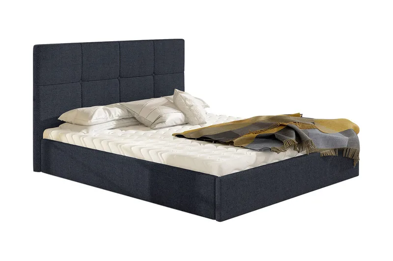 Allatessa Sängram 180x200 cmLED-belysning, Grå