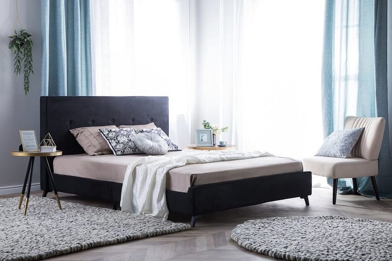 Ambassador Dubbelsäng 140x200cm - Svart - Möbler - Säng - Sängram & sängstomme