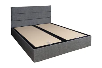 Argentu Sängram med Sänggavel 160x200 cm - Grå - Möbler - Säng - Sängram & sängstomme