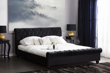 Avallon Dubbelsäng 180 200 cm - Svart - Möbler - Säng - Sängram & sängstomme