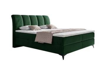 Aviemore Komplett Sängpaket 140x200 cm i Sammet med Sänggavel + Bäddmadrass - Grön - Möbler - Säng - Sängram & sängstomme