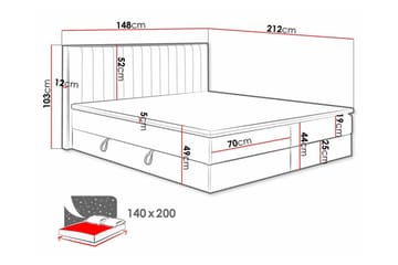 Aviemore Sängram 140x200 cm - Möbler - Säng - Sängram & sängstomme