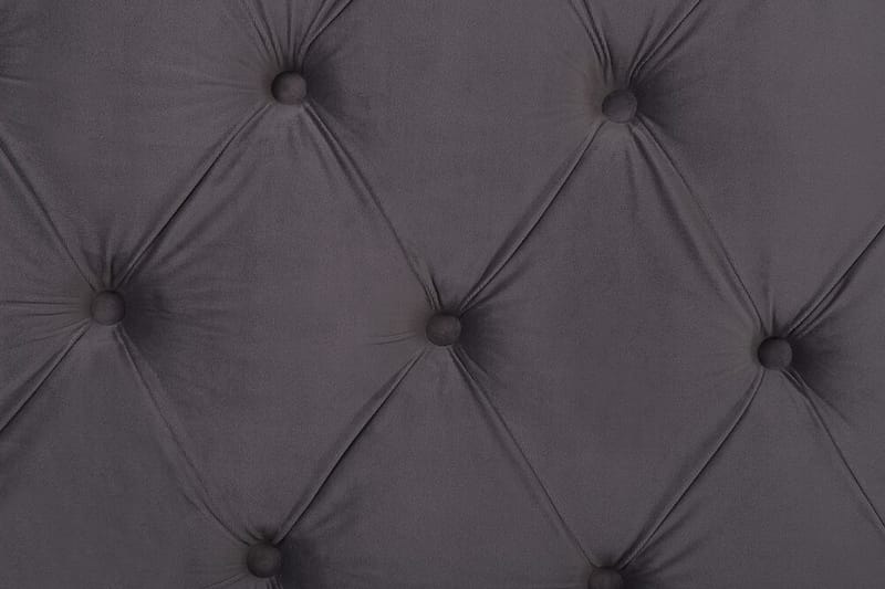 Ayette Dubbelsäng 160x200 cm - Grå/Sammet - Möbler - Säng - Sängram & sängstomme