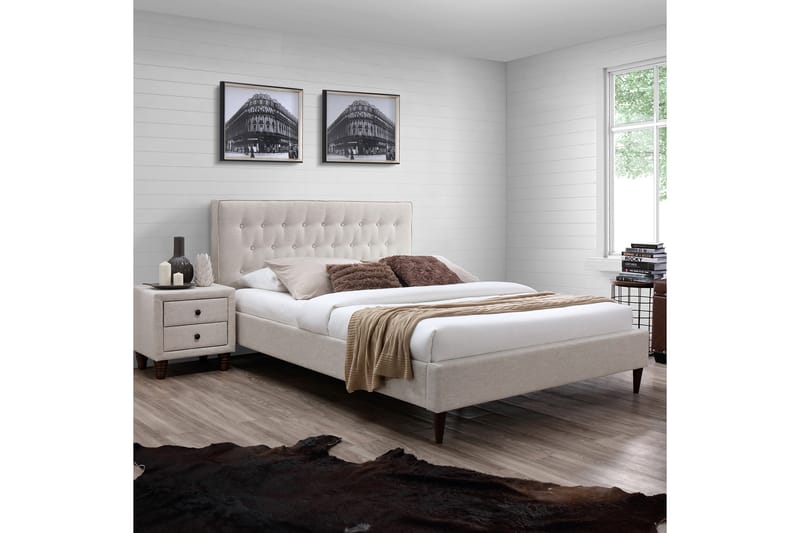Bädd Emilia 160x200 cm Beige - Möbler - Säng - Sängram & sängstomme
