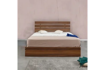 Bielany Sängram 145x205 cm - Mörkbrun - Möbler - Säng - Sängram & sängstomme