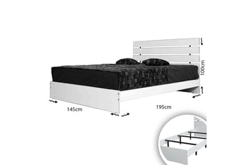 Bielany Sängram 145x205 cm - Vit - Möbler - Säng - Sängram & sängstomme