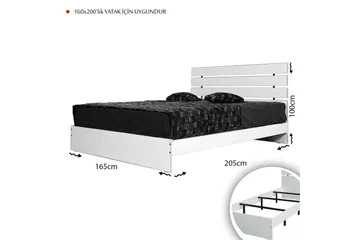 Bielany Sängram 165x205 cm - Natur - Möbler - Säng - Sängram & sängstomme