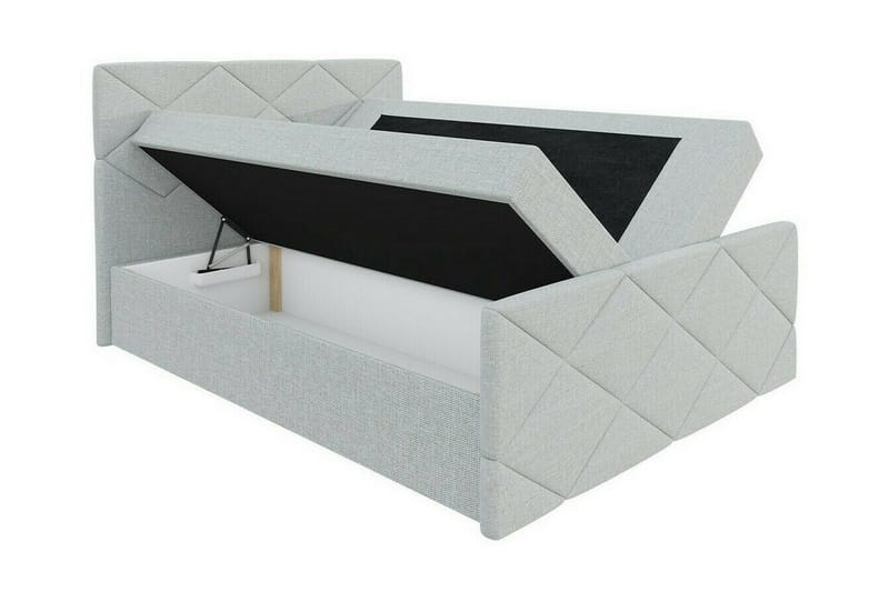 Boisdale Sängram 140x200 cm i Konstläder med Fasthetsgrad Medium - Vit - Möbler - Säng - Sängram & sängstomme