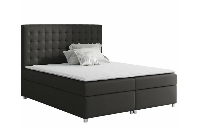 Boisdale Sängram 140x200 cm i Tyg med Fasthetsgrad Medium, Antracit