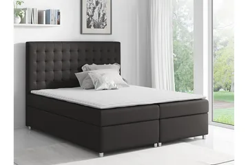 Boisdale Sängram 140x200 cm i Tyg med Fasthetsgrad Medium - Antracit - Möbler - Säng - Sängram & sängstomme