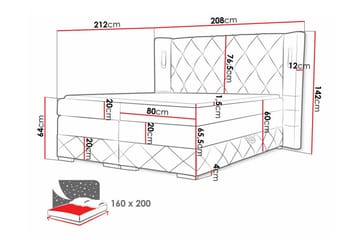 Boisdale Sängram 160x200 cm - Möbler - Säng - Sängram & sängstomme