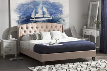 Bordeaux Sängram 140x200 cm - Beige - Möbler - Säng - Sängram & sängstomme