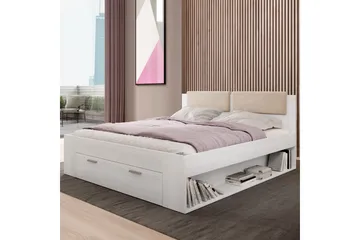 Bovera Sängram 180x200 cm - Askgrå|Vit - Möbler - Säng - Sängram & sängstomme